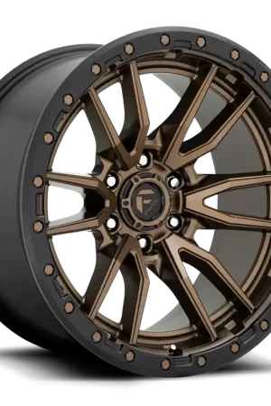 In Demand Fuel Rebel D681 18x9 -12 6x135mm 87.1mm Matte Bronze Black Bead Ring