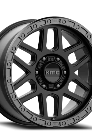 Bulk Order KMC Mesa KM544 SB 20x9 +0 6x135mm 87.1mm Satin Black Gloss Black Lip