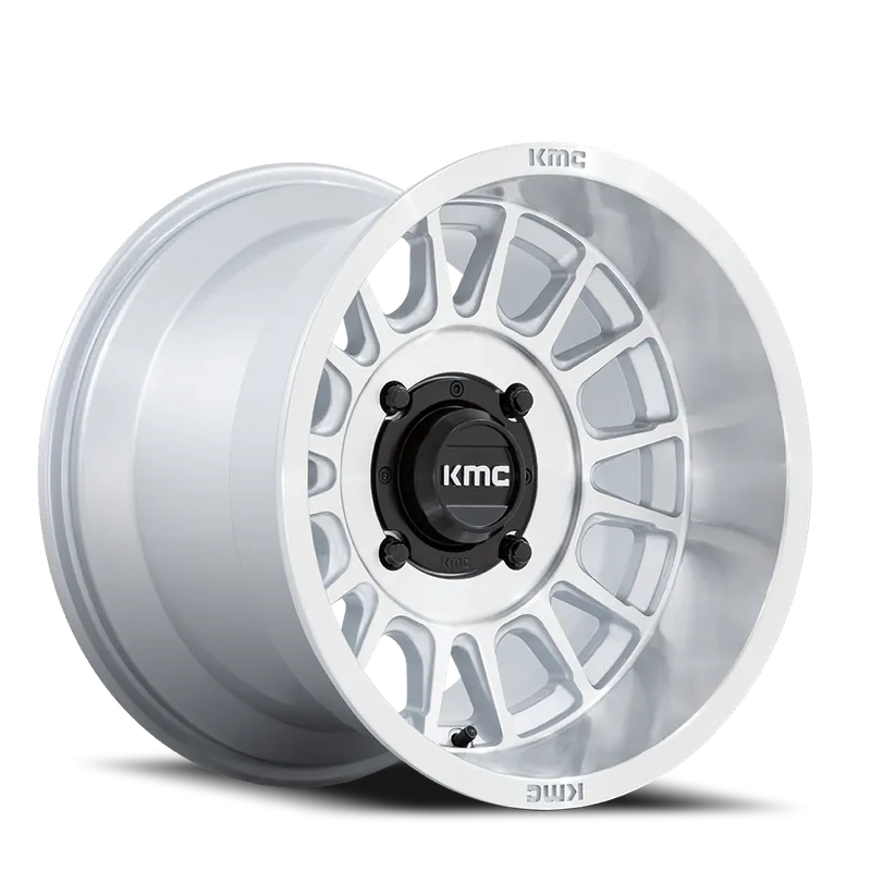 KMC Impact UTV KS138 SL 15x7 +10 4x137mm 96mm Machined Silver Shop Now