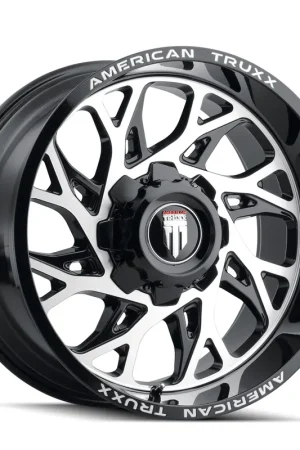 Price Cut American Truxx Destiny AT1913 Gloss Black Milled 24x14 8x170 x76mm 125.2mm